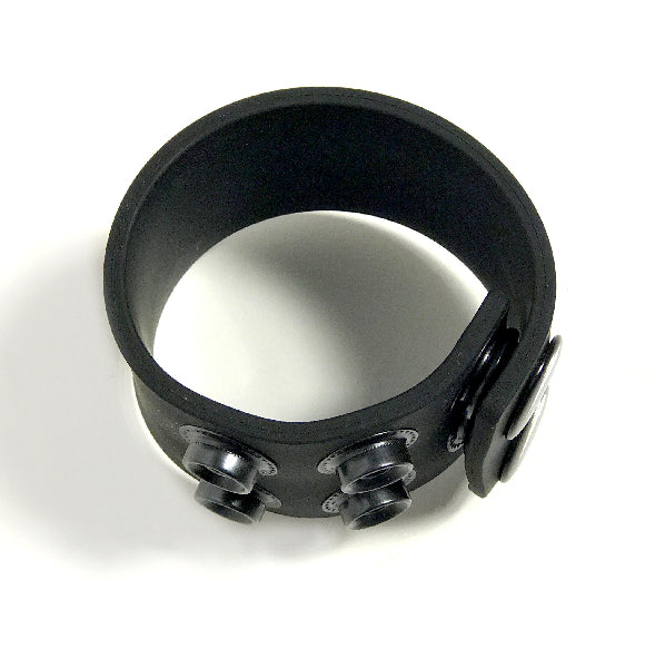 Boneyard 1.5inch Silicone Ball Strap - 3 Snap - Black - Club X